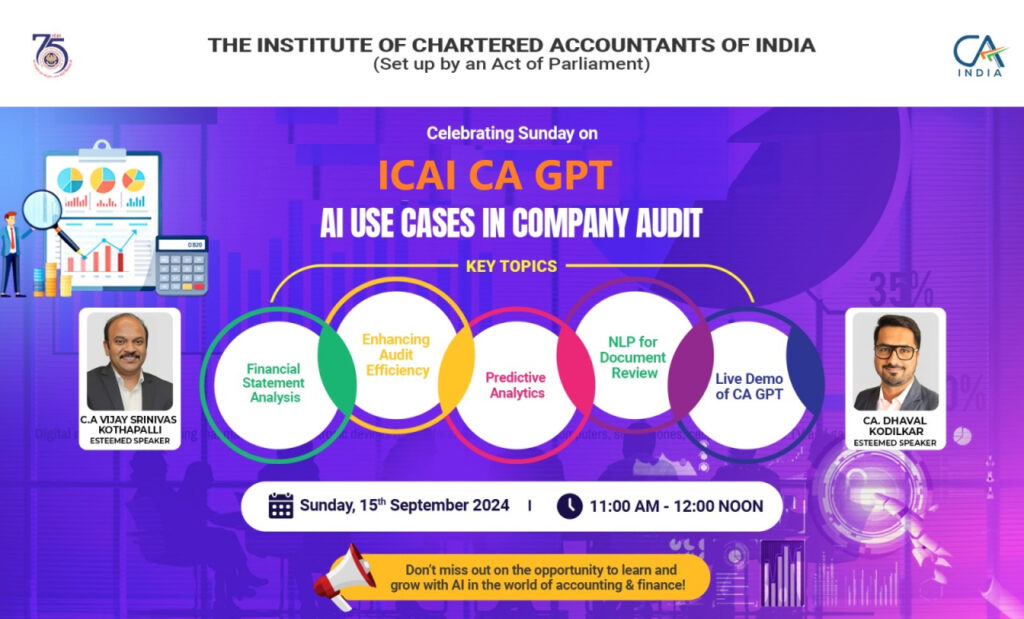 COFFEE WITH ICAI CA GPT – AI USE CASES IN COMPANY AUDIT